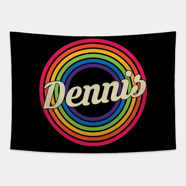 Dennis - Retro Rainbow Style Tapestry by MaydenArt