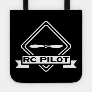 RC Pilot Remote Control Airplane Propeller Badge Tote