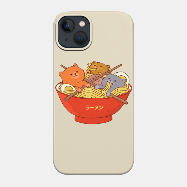 Ramen and cats - Ramen And Cats - Phone Case