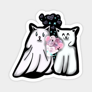 Cat ghosts Magnet