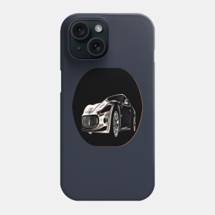 Gray Car Cartoon Phone Case