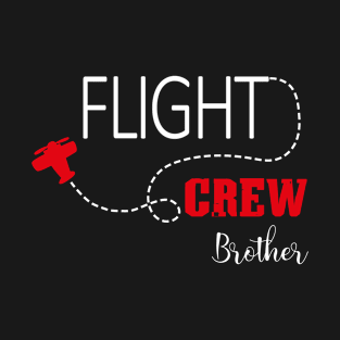 Flight Crew Airplane Birthday brother airplane Family party T-Shirt