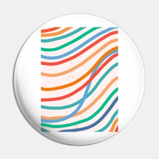 Colorful Lines Abstract Joy Pin