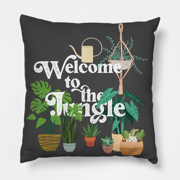 Welcome to the Jungle Pillow by Perpetual Brunch