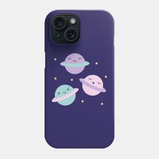 Kawaii Pastel Planets Phone Case