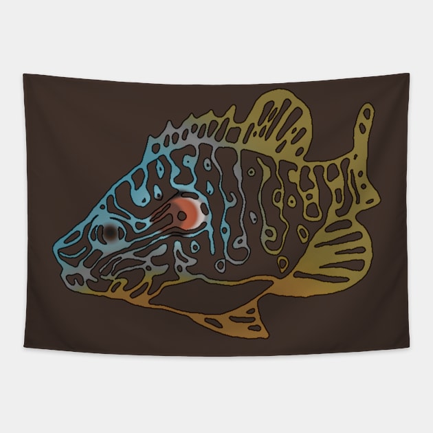 Pumpkinseed Tapestry by ThisIsNotAnImageOfLoss