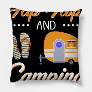 I_m A Flip Flop And Camping Kinda Girl Pillow