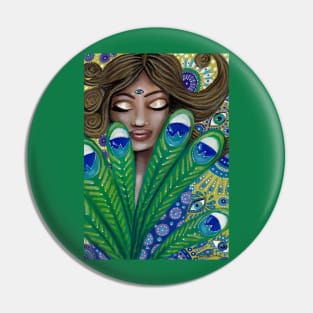 The Peacock Nymph Pin