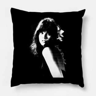 Linda Ronstadt /// Flower Portrait Pillow