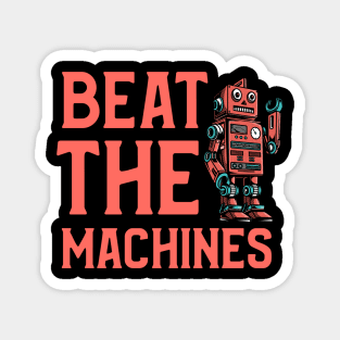 Beat The Machines Magnet