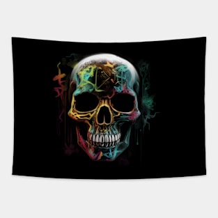 Graffiti Skull Tapestry