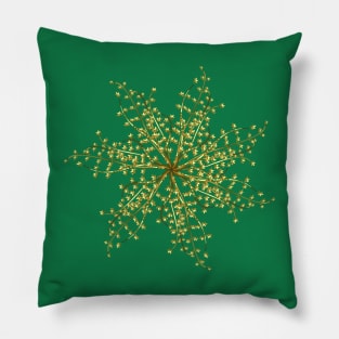 Golden look leaves Pillow