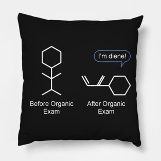 Before and after organic exam. I&#39;m diene! Pillow