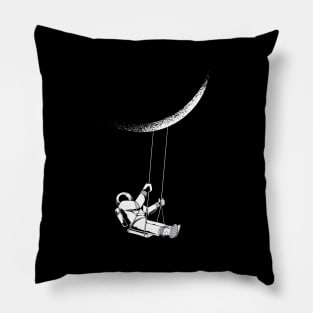 Astronaut Moon Swing Design Pillow