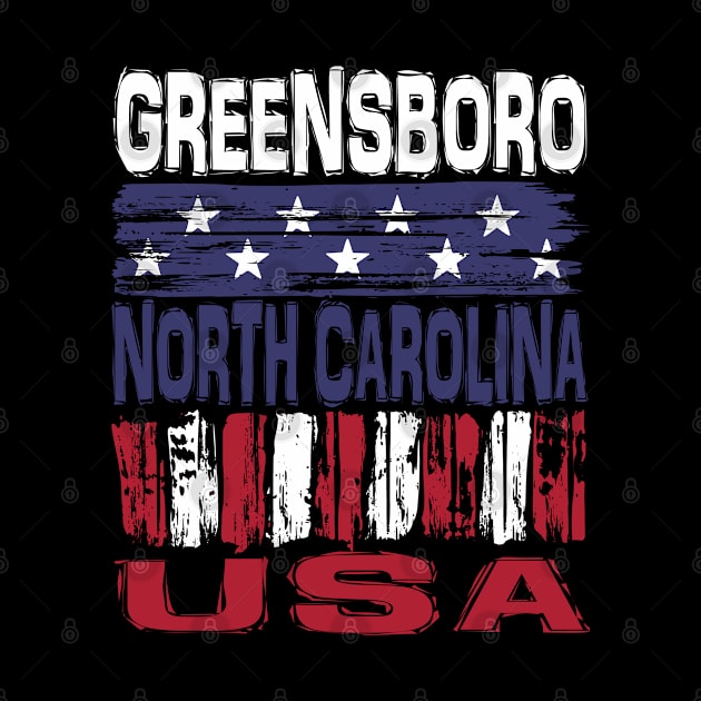 Greensboro North Carolina USA T-Shirt by Nerd_art