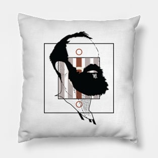 Beard aesthetics version 3 Pillow