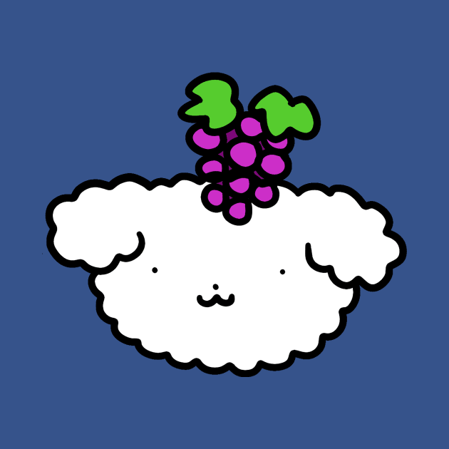 Grapes Fluffy Dog Face by saradaboru