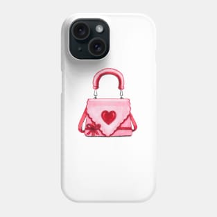 Pink Heart Shape Cute Purse Phone Case