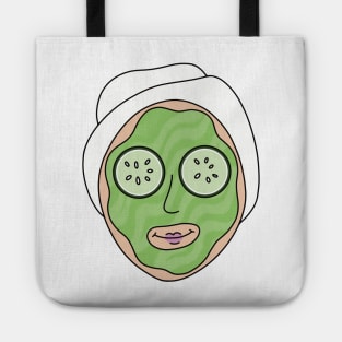 Spa Day Cucumber Mask Tote