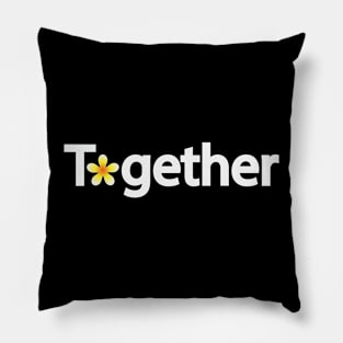 Fun design of the word "Together" Pillow