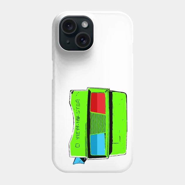 3D View-Master Reel in Candy Green Apple Phone Case by callingtomorrow