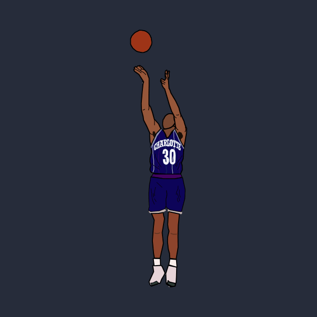 Dell Curry - Charlotte Hornets by xavierjfong