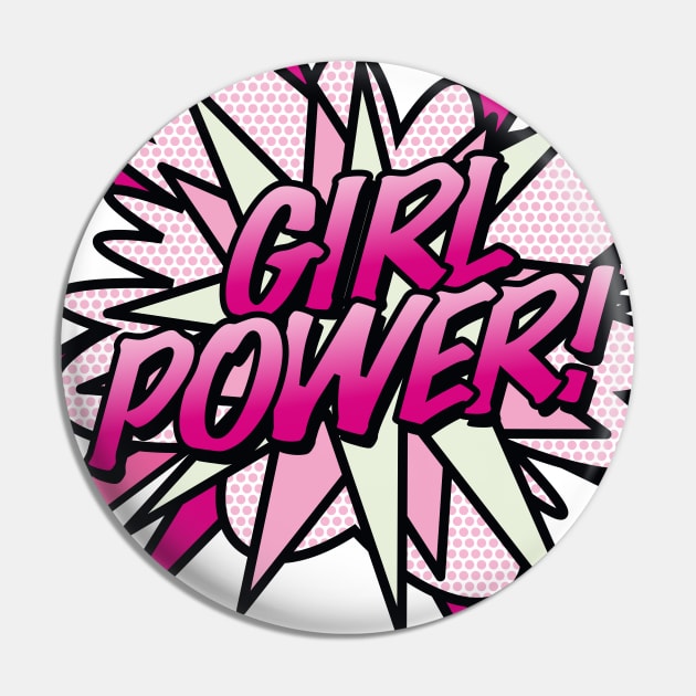 Comic Book Pop Art GIRL POWER Pin by Thisisnotme