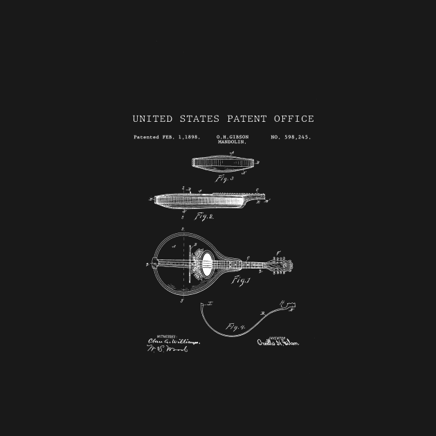 United States Office Patent - Mandolin O.H. Gibson by Quentin1984