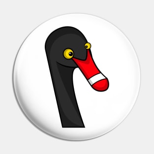 Cartoon Black Swan Pin