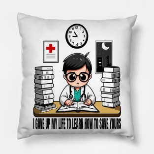 The Medical Student's Commitment Pillow