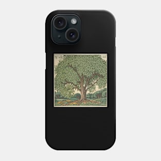 Black locust tree drawing Phone Case