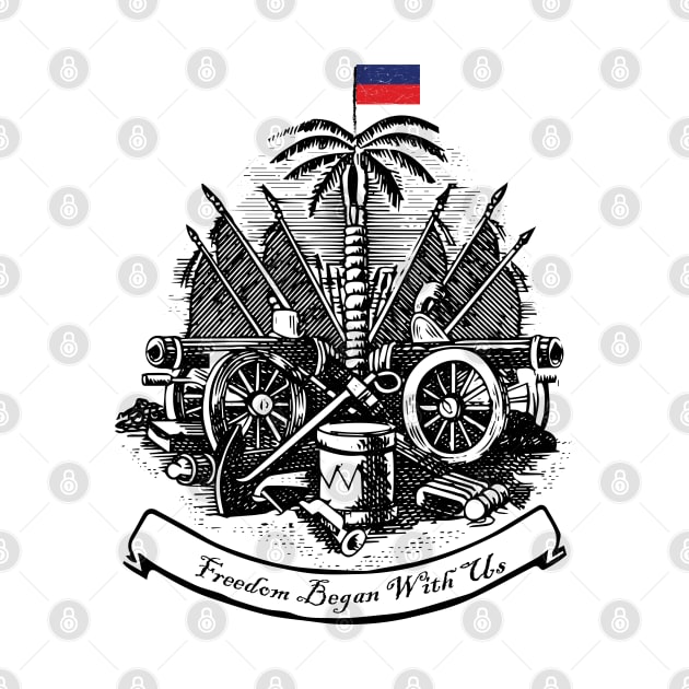 Freedom Began With Us Haitian Flag Day Independence 2023 by DesignHND