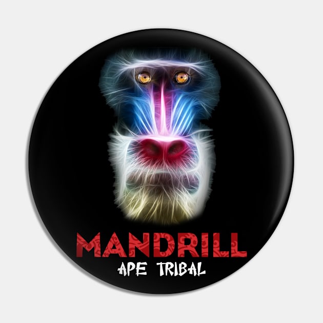 Ape Tribal (Mandrill) Pin by faizakatsuki