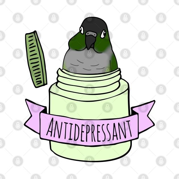 Antidepressant Green Cheeked Conure by FandomizedRose