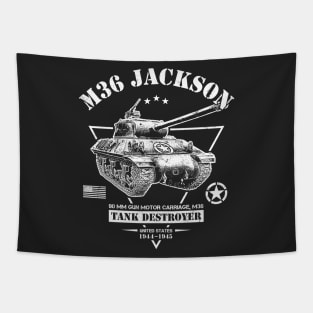 M36 Jackson Tank Destroyer Tapestry