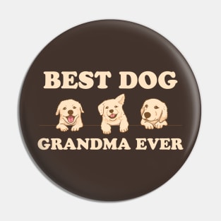 Best Dog Grandma Ever Pin