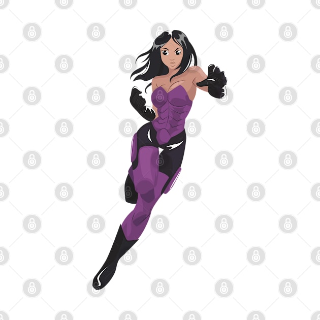 woman super hero icons modern costumes cartoon characters by erika design