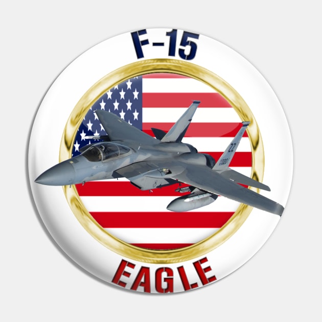 F-15 Eagle USA Pin by MilMerchant