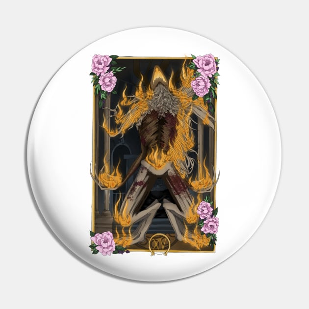 Laurence the First Vicar Tarot Pin by WtfBugg