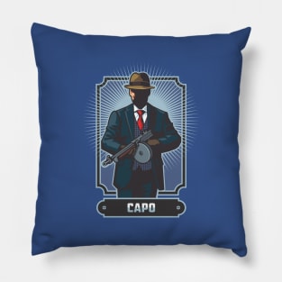 Character Metaphor- Mafia Mobster Capo Pillow