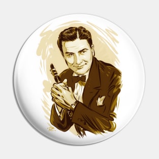 Artie Shaw - An illustration by Paul Cemmick Pin