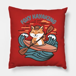 Foxy kayaking Pillow