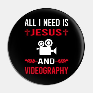 I Need Jesus And Videography Videographer Pin