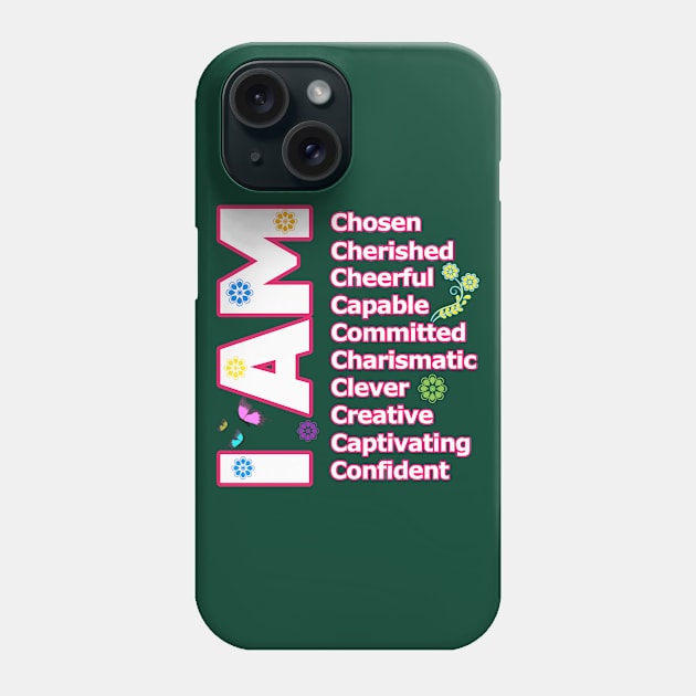 I Am CAPABLE - Self love Motivation Phone Case by PraiseArts 