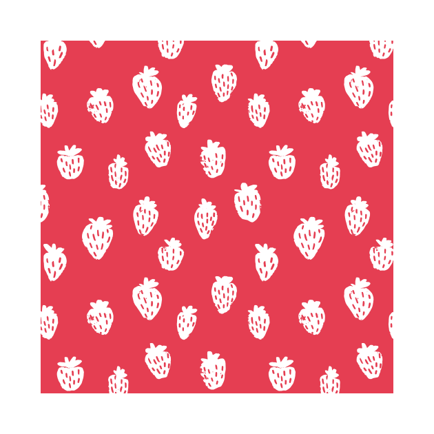 Strawberry Stamp Pattern by MidnightCoffee