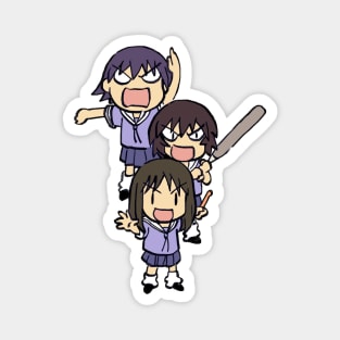 I draw chibi team Knuckleheads / azumanga daioh Magnet