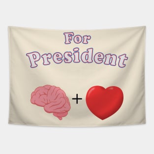 For President Brain and Heart Tapestry