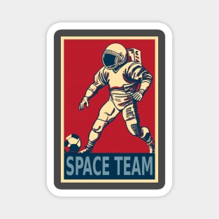 Space Football Astronaut Magnet