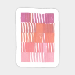Modernist Block Gradient in Pink Magnet