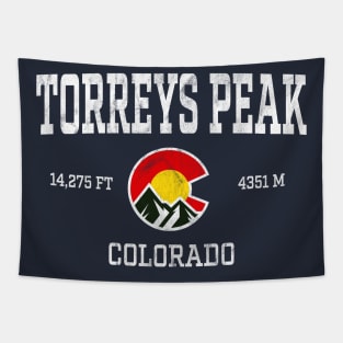 Torreys Peak Colorado 14ers Vintage Athletic Mountains Tapestry